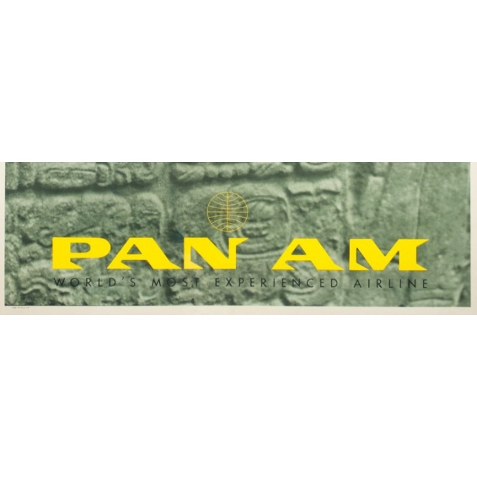 Affiche ancienne de voyage - Stenberry - 1959 - Mexico Central America Pan Am - 106.5 par 71 cm - 3 Affiche ancienne de voyage - Stenberry - 1959 - Mexico Central America Pan Am - 106.5 par 71 cm - 3