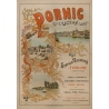 Affiche ancienne de voyage - Romieux - Circa 1900 - Pornic Sur L'Océan - 110 par 76 cm