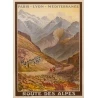 Vintage travel poster - Emanuel Brun - 1912 - Route Du Col De Vars - 42.7 by 30.9 inches