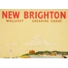 Affiche ancienne de voyage - V.L Danvers - Circa 1950 - New Brighton - 103 par 63 cm - 2
