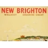 Vintage travel poster - V.L Danvers - Circa 1950 - New Brighton - 40.6 by 24.8 inches - 2
