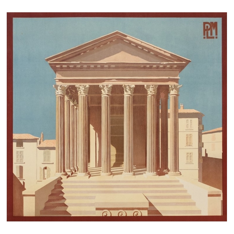 Affiche ancienne de voyage - H.Léty - Circa 1920 - Vienne Sur Le Rhone - 108 par 79 cm - 2