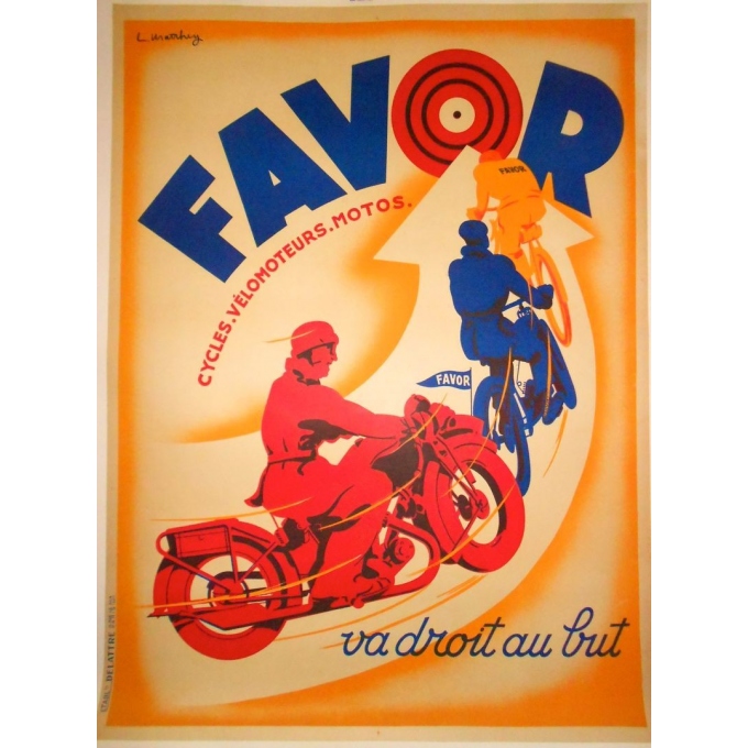 Original french poster Favor. Elbé Paris.