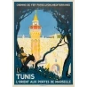 Affiche ancienne de voyage - Rogers Broders - 1920 - Tunis L'Orient Aux Portes de Marseille - 107.5 par 77 cm