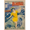 Affiche ancienne de voyage - Larramet - 1902 - Biarritz Casino - 116.5 par 80 cm