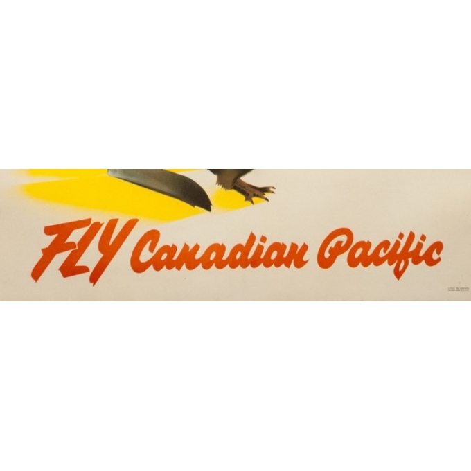 Affiche ancienne de voyage - Anonyme - Circa 1950 - Australia New Zeland Fly Canadian Pacific - 90 par 61 cm - 3