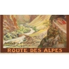 Vintage travel poster - René Péan - Circa 1910 - Route Des Alpes PLM Massif De L'Oisans - 42.5 by 31.1 inches - 3