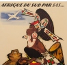 Affiche ancienne de voyage - Monogramme ON - Circa 1950 - Afrique Du Sud SAS - 99 par 62.5 cm - 2