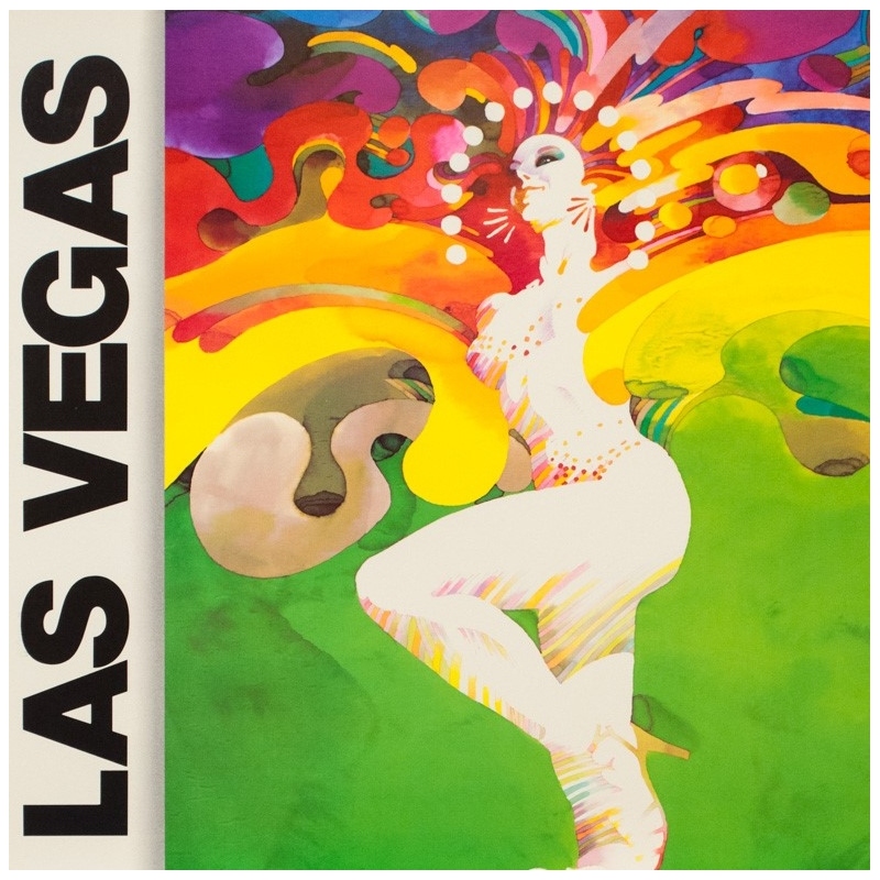 Vintage travel poster - Weller - 1980 - Las Vegas Western Air Lines - 37 by 24 inches - 2