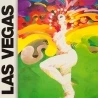 Vintage travel poster - Weller - 1980 - Las Vegas Western Air Lines - 37 by 24 inches - 2