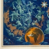 Affiche ancienne de voyage - Lucien boucher - 1951 - Air France Planisphère Constellation - 107.5 par 73 cm - 3