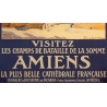 Affiche ancienne de voyage - Julien Lacaze - Circa 1910 - Amiens Visitez les Champs de Bataille de la Somme - 104 par 74 cm - 3
