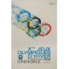 Affiche ancienne originale - Jean Brian - 1968 - Jeux Olympiques Grenoble 1968 - 95.5 par 63.5 cm