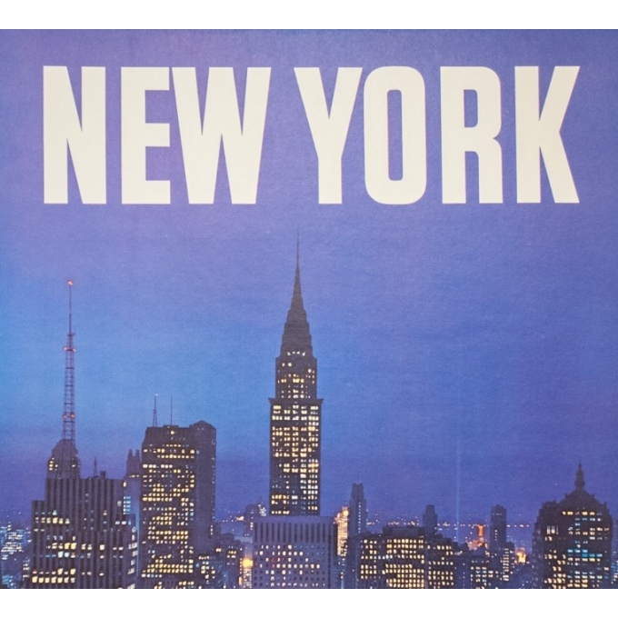 Affiche ancienne de voyage - Anonyme - 1960 - New York North West Air Lines - 102 par 63 cm - 2