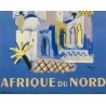 Vintage travel poster - Villemot - 1946 - Air France Afrique Du Nord - 39.4 by 24.4 inches - 3