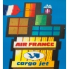 Affiche ancienne de voyage - Nathan - 1962 - Air France Cargo Jet - 99 par 62 cm - 2
