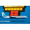 Vintage travel poster - Nathan - 1962 - Air France Cargo Jet - 39 by 24.4 inches - 3