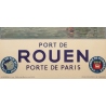 Vintage travel poster - Pellerier - 1935 - Port De Rouen Normandie - 39 by 24.4 inches - 3