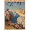 Vintage travel poster - Roussy - Circa 1910 - Cette Sètes Languedoc PLM - 41.9 by 29.5 inches