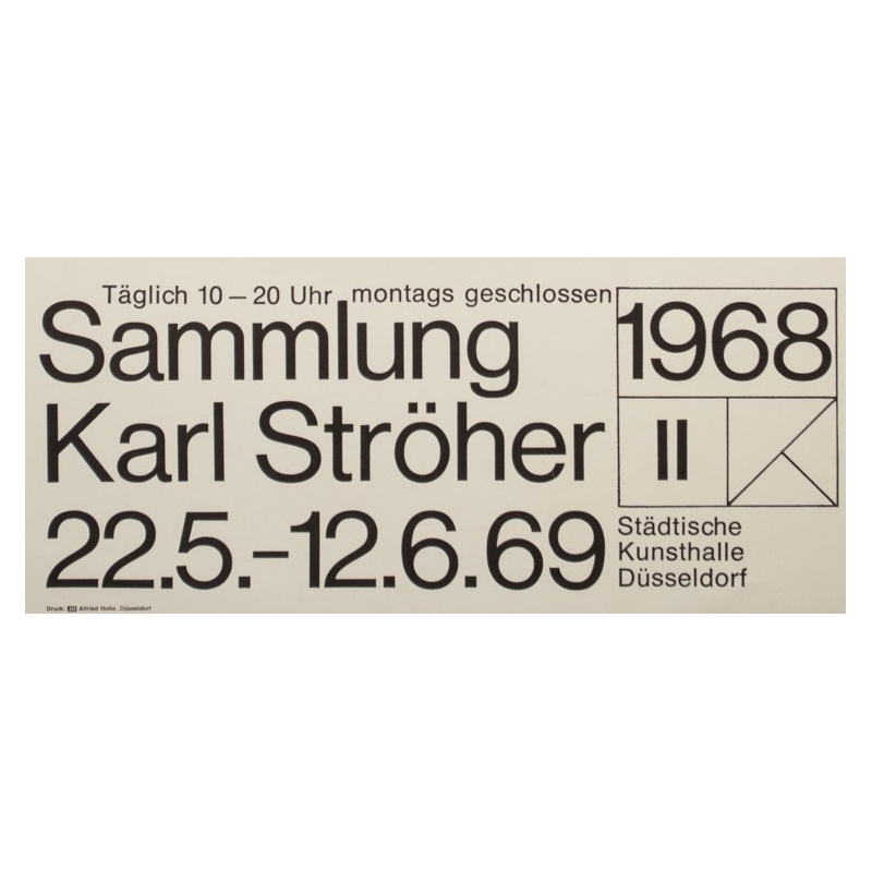 Affiche ancienne d'exposition - Andy Warhol - 1968 - Marylin Monroe Pop Art 1968 1969 - 84 par 63 cm - 3