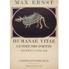 Affiche ancienne d'exposition - Max Ernst - 1969 - Humanae Vitae Lithographie - 77 par 56 cm