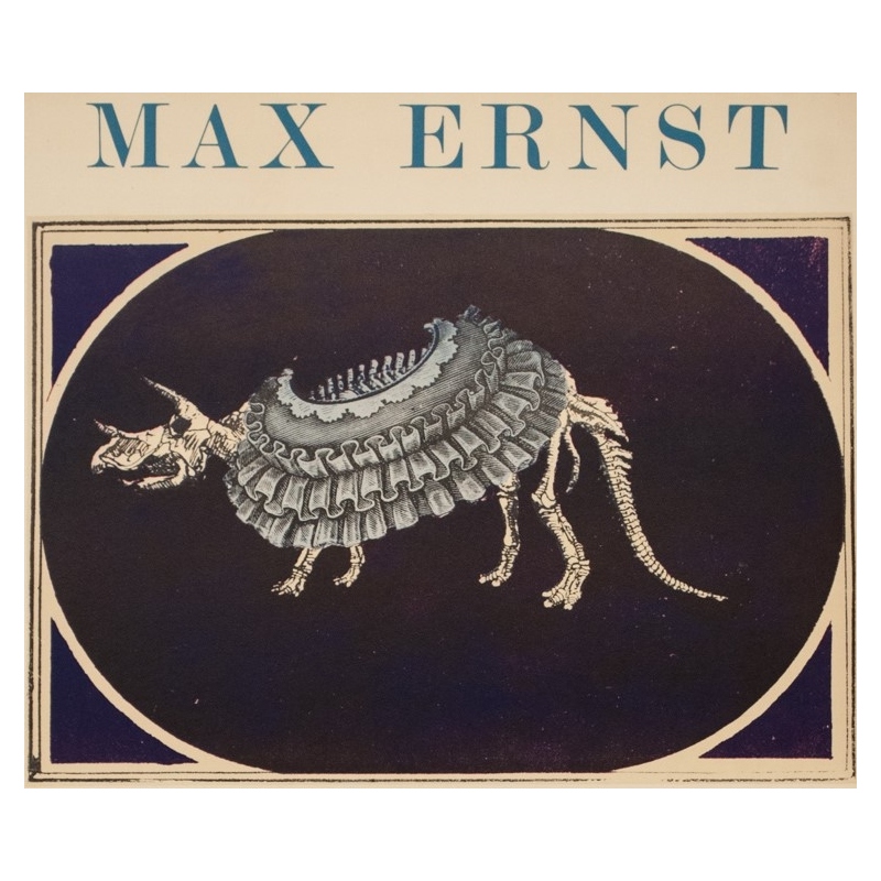 Affiche ancienne d'exposition - Max Ernst - 1969 - Humanae Vitae Lithographie - 77 par 56 cm - 2