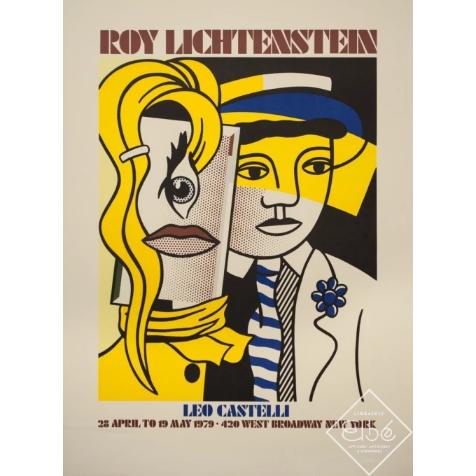 Vintage exhibition poster - Roy Lichtenstein - 1979 - Roy Lichtenstein - 35.4 by 26 inches