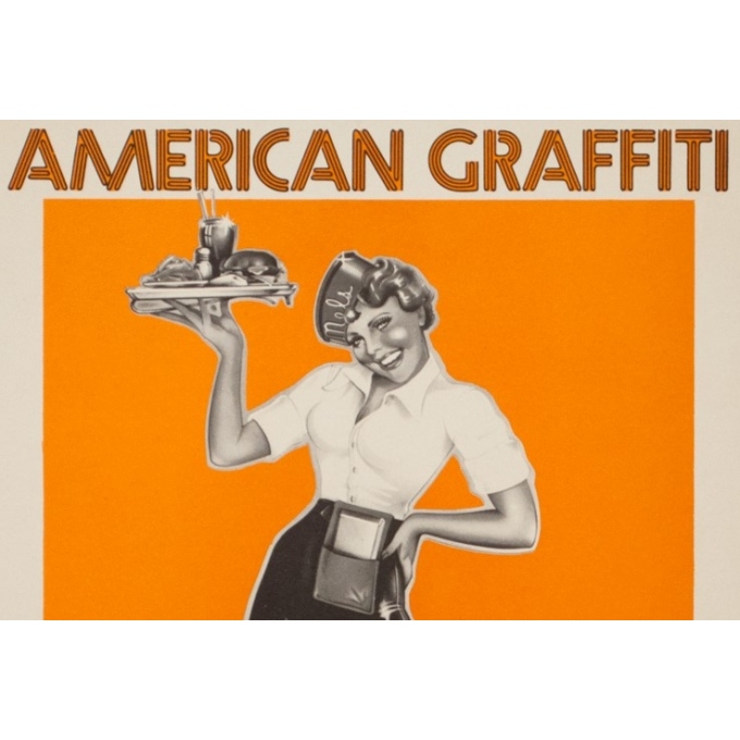 Original vintage movie poster - 1973 - American Graffiti Small Size - 26 by 15.8 inches - 2