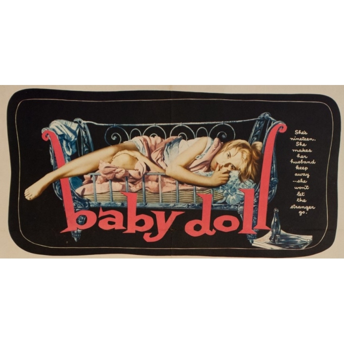 Affiche ancienne de cinéma - Baby Doll - 70 par 55.5 cm - 2