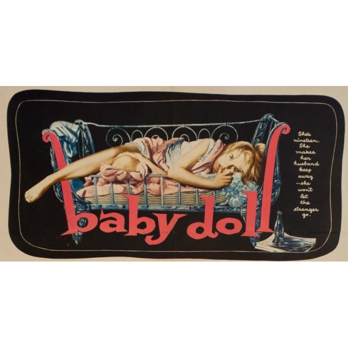 Original vintage movie poster - Baby Doll - 27.6 by 21.8 inches - 2
