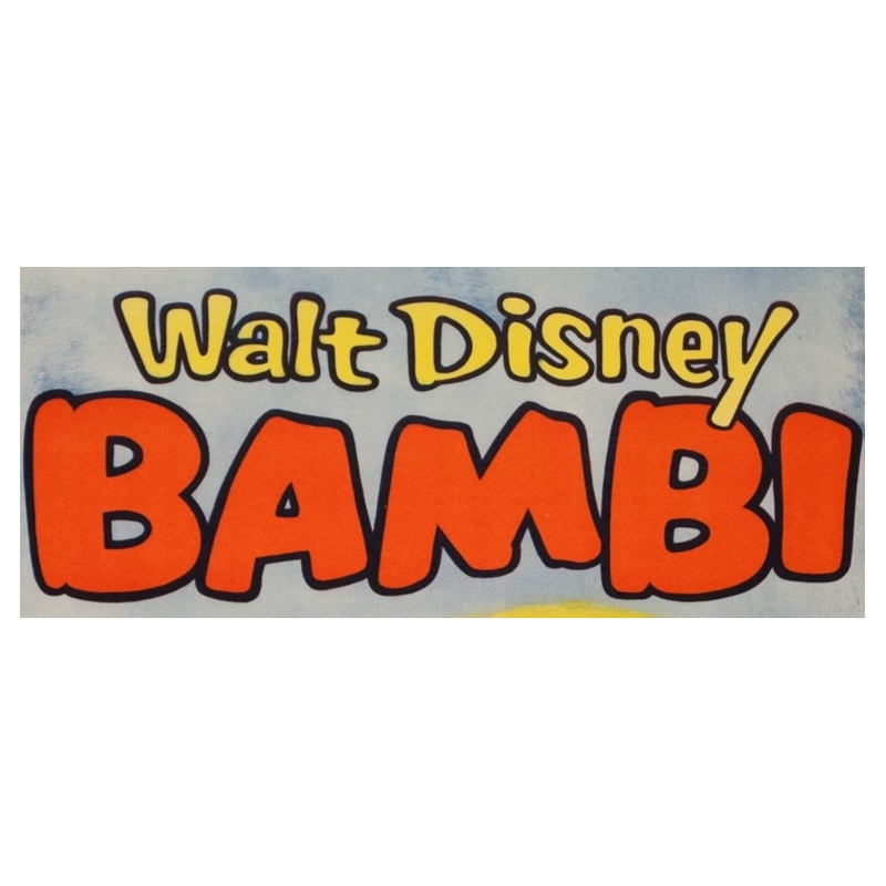 Original vintage movie poster - Circa 1980 - Bambi Scandinave - 23.6 by 16.1 inches - 2