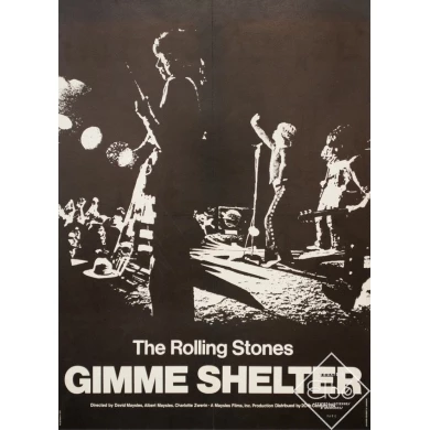 Vintage movie poster Concert The Rolling Stones from 1970