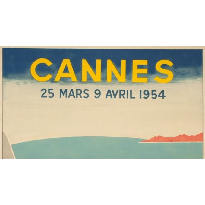 Vintage poster - Piva - 1954 - Festival De Cannes - 38.2 by 24 inches - 2