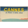 Vintage poster - Piva - 1954 - Festival De Cannes - 38.2 by 24 inches - 2