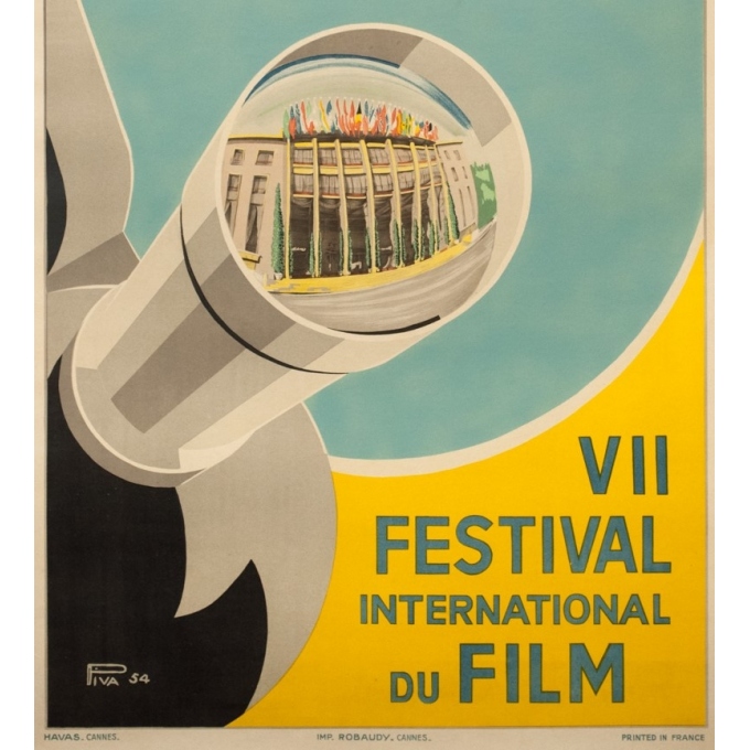 Vintage poster - Piva - 1954 - Festival De Cannes - 38.2 by 24 inches - 3