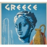 Affiche ancienne de voyage -  Circa 1950 - Greece Mineral Springs - 80.5 par 60 cm - 2