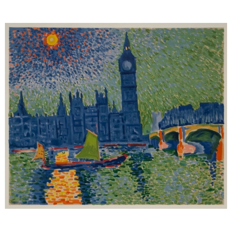 Affiche ancienne d'exposition - Derain - 1964 - Exposition Musée Cantini Marseille - 81 par 56.5 cm - 2