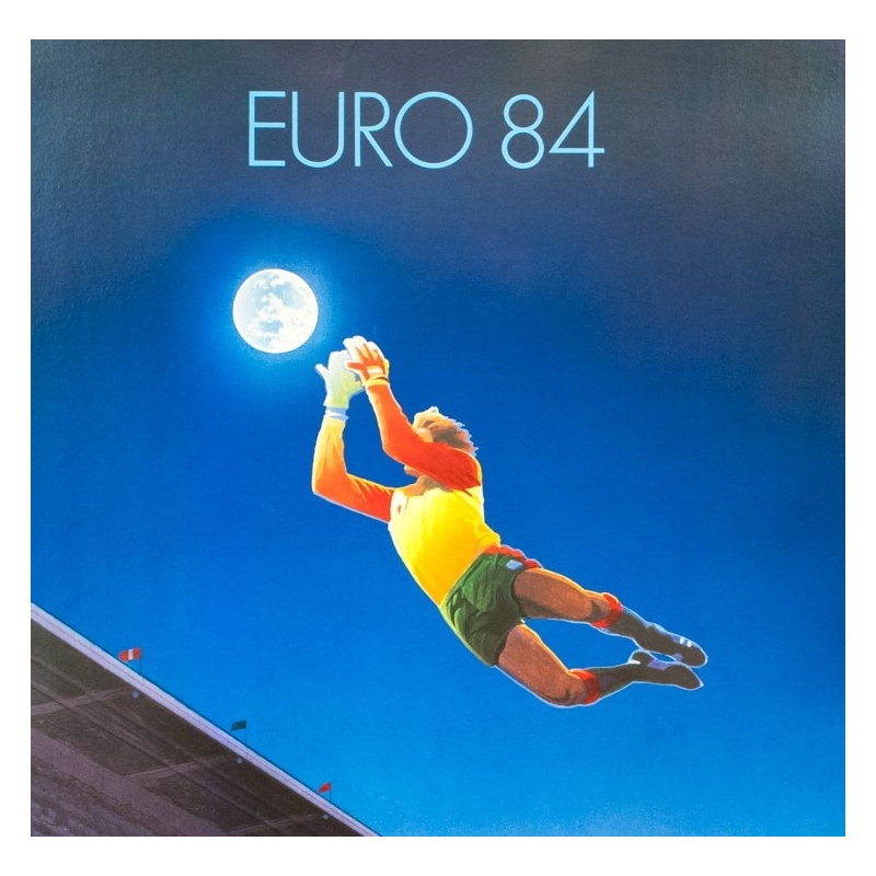 Affiche ancienne de sport - Michel Dubré - 1984 - Euro 84 Nantes - 85 par 60.5 cm - 2