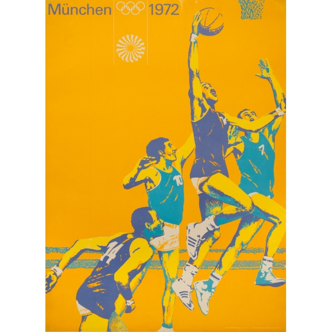 Affiche ancienne originale - photo de Max Mülberger - 1972 - München Jeux Olympiques 1972 - 83 par 60 cm