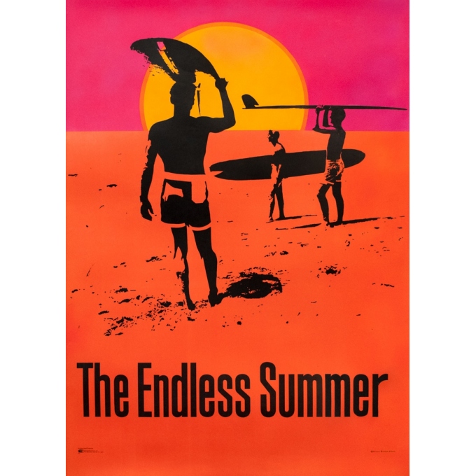 Affiche ancienne de cinéma - John Van Hamersveld - 1966 - The Endless Summer - 101 par 75 cm