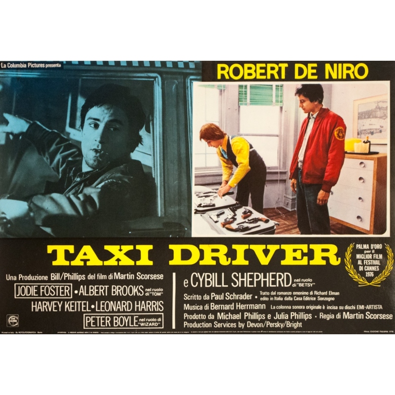 Original vintage movie poster - anonyme - 1976 - Film Taxi Driver Robert De Niro Italie - 25.8 by 18.1 inches