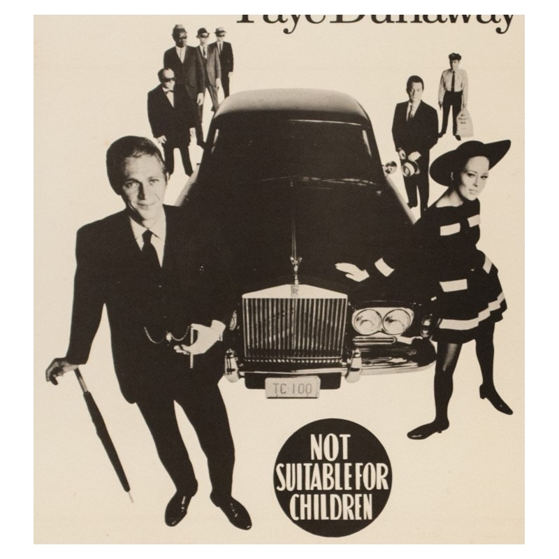 Affiche ancienne de cinéma - 1967 - The Thomas Crown Affair Australie - 76 par 33.5 cm - 3