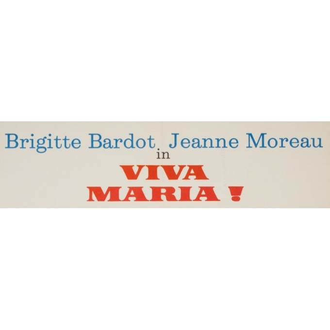 Affiche ancienne de cinéma - 1966 - Viva Maria Bardot Moreau allemande - 60 par 84 cm - 2