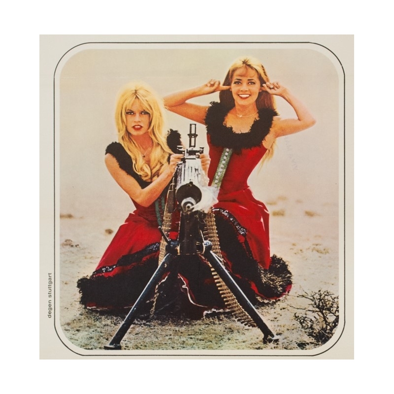 Affiche ancienne de cinéma - 1966 - Viva Maria Bardot Moreau allemande - 60 par 84 cm - 3