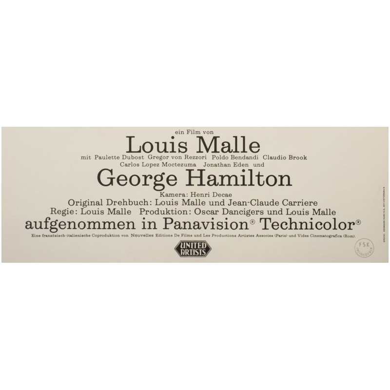 Affiche ancienne de cinéma - 1966 - Viva Maria Bardot Moreau allemande - 60 par 84 cm - 4