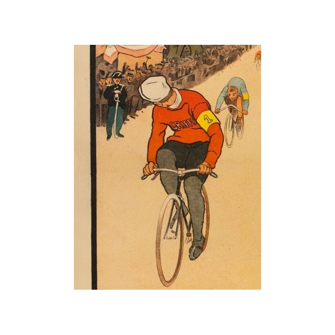 Affiche ancienne de publicité - THOR - 1910 - Griffon Cycles Velo - 107 par 76 cm - 2