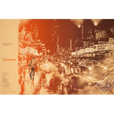 Affiche sérigraphiée originale - Martin Ansin - 2013 - Taxi Driver N°83 - 91 par 61 cm