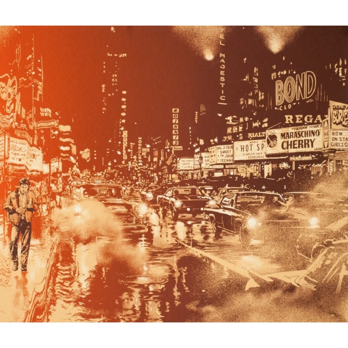 Silkscreen poster - Martin Ansin - 2013 - Taxi Driver N°83 - 35.8 by 24 inches - 2