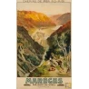 Affiche ancienne de voyage - E.Paul Champseix - 1936 - Marèges Corrèze Par Bort Ou Ussel - 97.5 par 61 cm