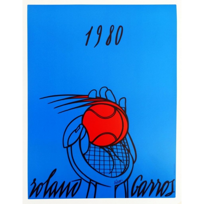 Affiche de Roland Garros 1980 Adami